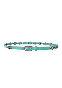 Rosa Flourish Leather Belt