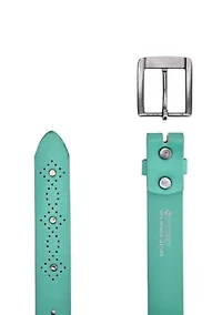 Daisy Blossom Leather Belt