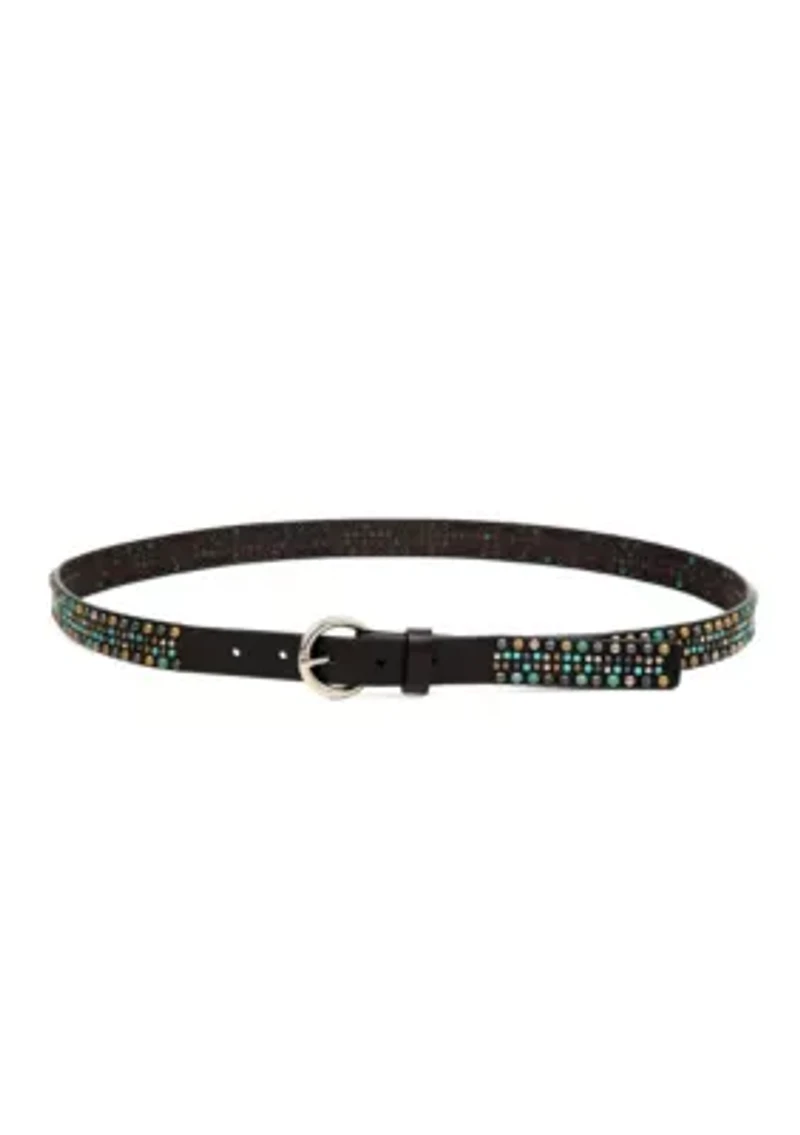 Amazonite Leather Belt