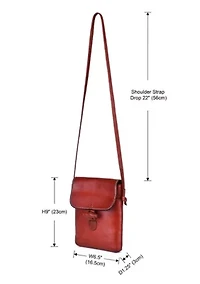 Ixia Small Minimal Everyday Leather Crossbody