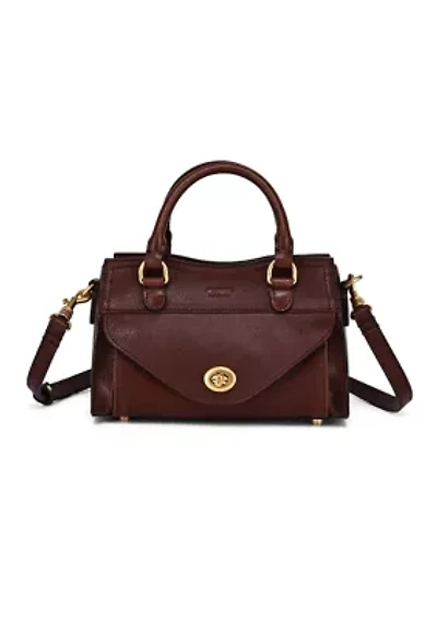 Lockwood Small Structured Leather Satchel