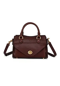 Lockwood Small Structured Leather Satchel