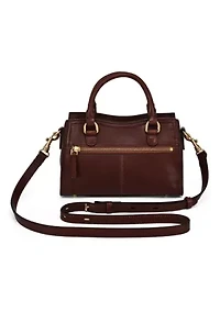 Lockwood Small Structured Leather Satchel