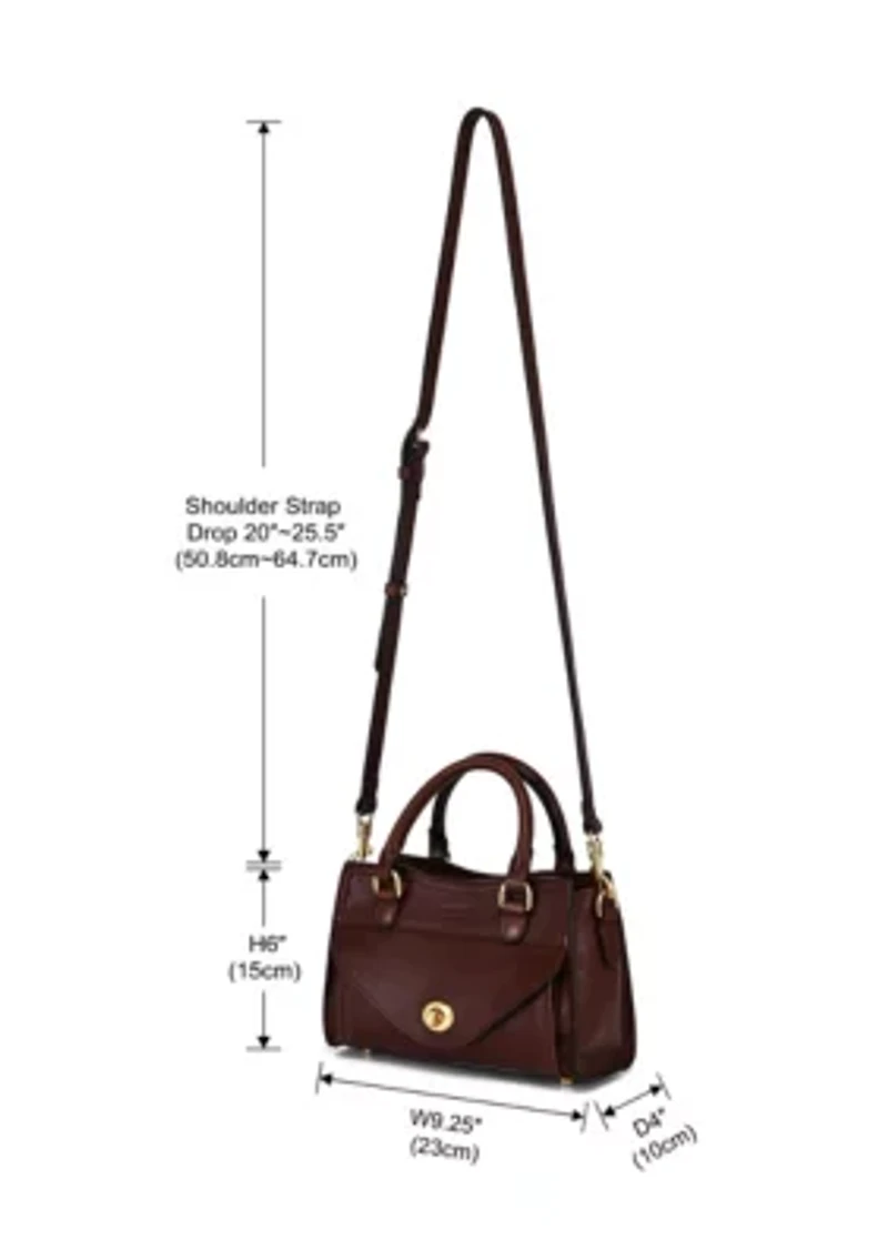 Lockwood Small Structured Leather Satchel