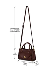 Lockwood Small Structured Leather Satchel