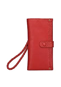 Iris Modular Leather RFID Wristlet Clutch