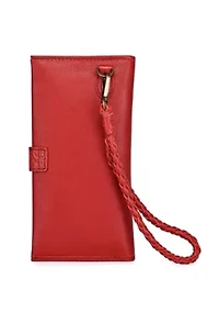 Iris Modular Leather RFID Wristlet Clutch