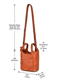 Laurel Small Convertible Everyday Leather Tote