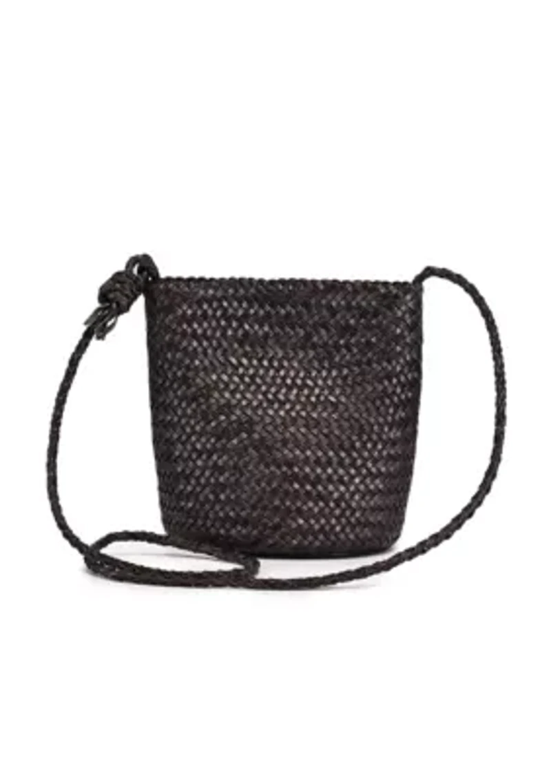 Reed Small Handwoven Leather Barrel Crossbody