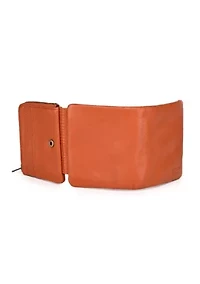 Clover Slim Leather Trifold RFID Wallet