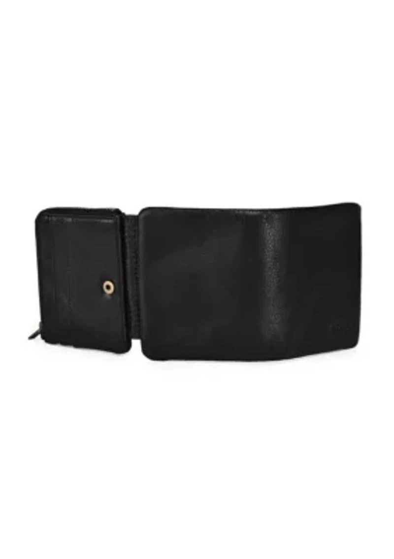 Clover Slim Leather Trifold RFID Wallet