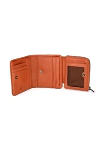 Clover Slim Leather Trifold RFID Wallet