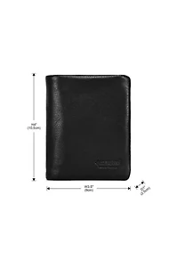 Clover Slim Leather Trifold RFID Wallet