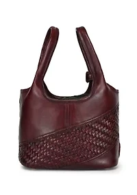 Lily Small Handwoven Everyday Leather Tote