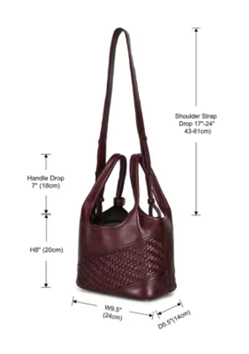 Lily Small Handwoven Everyday Leather Tote