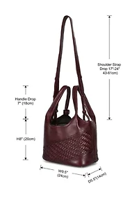Lily Small Handwoven Everyday Leather Tote