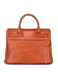 Wishbone Small Structured Leather Satchel