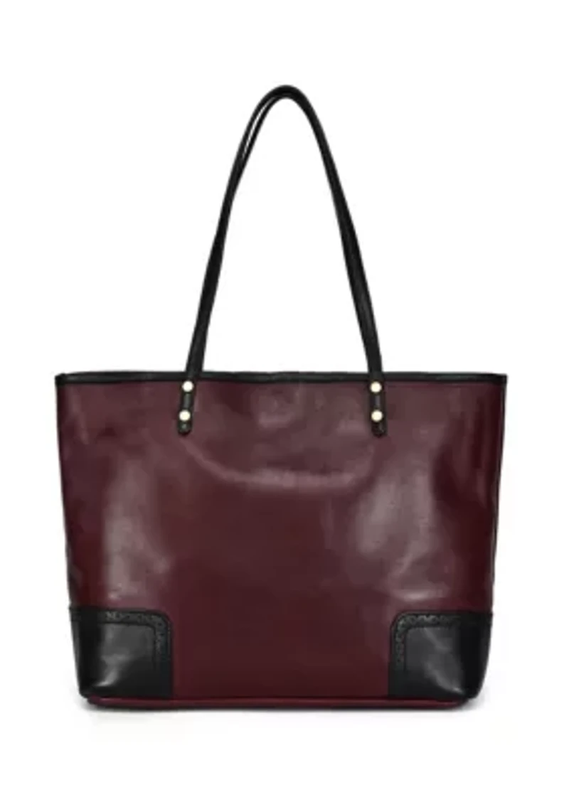 Camellia Medium Reversible Leather Tote