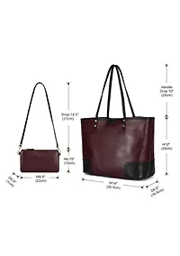Camellia Medium Reversible Leather Tote