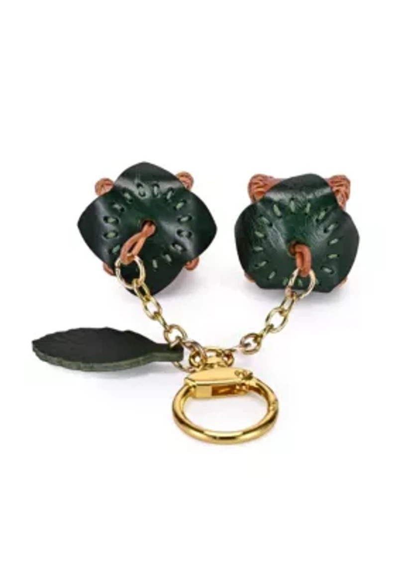 Simi Mini Handcrafted Leather Botanical Fruit Charm