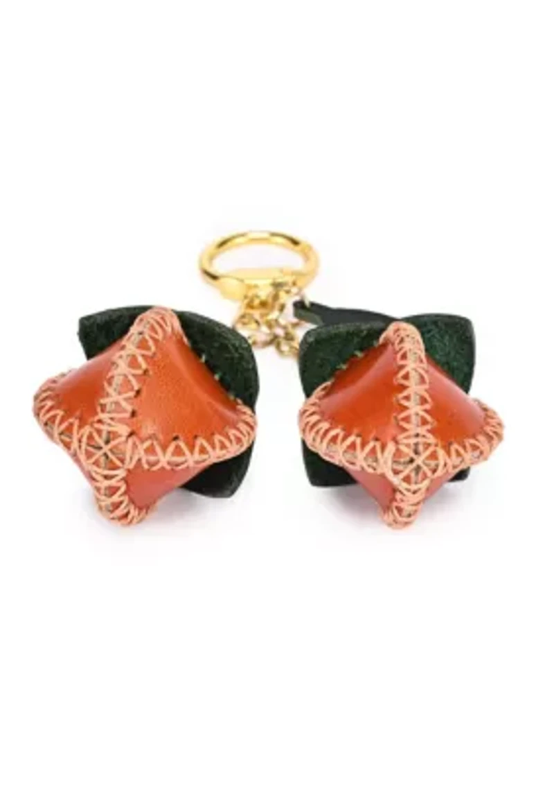 Simi Mini Handcrafted Leather Botanical Fruit Charm