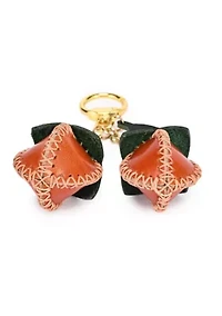 Simi Mini Handcrafted Leather Botanical Fruit Charm