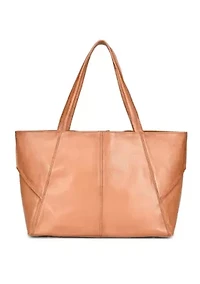 Wishbone Oversized Leather Carryall Tote