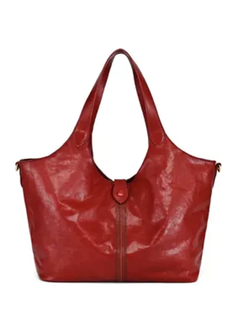 Marigold Medium Leather Carryall Tote