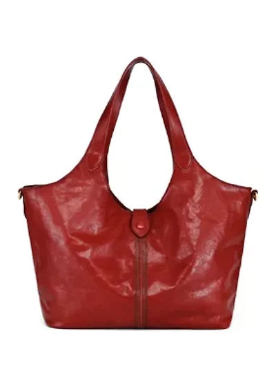 Marigold Medium Leather Carryall Tote