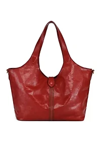Marigold Medium Leather Carryall Tote