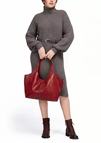 Marigold Medium Leather Carryall Tote