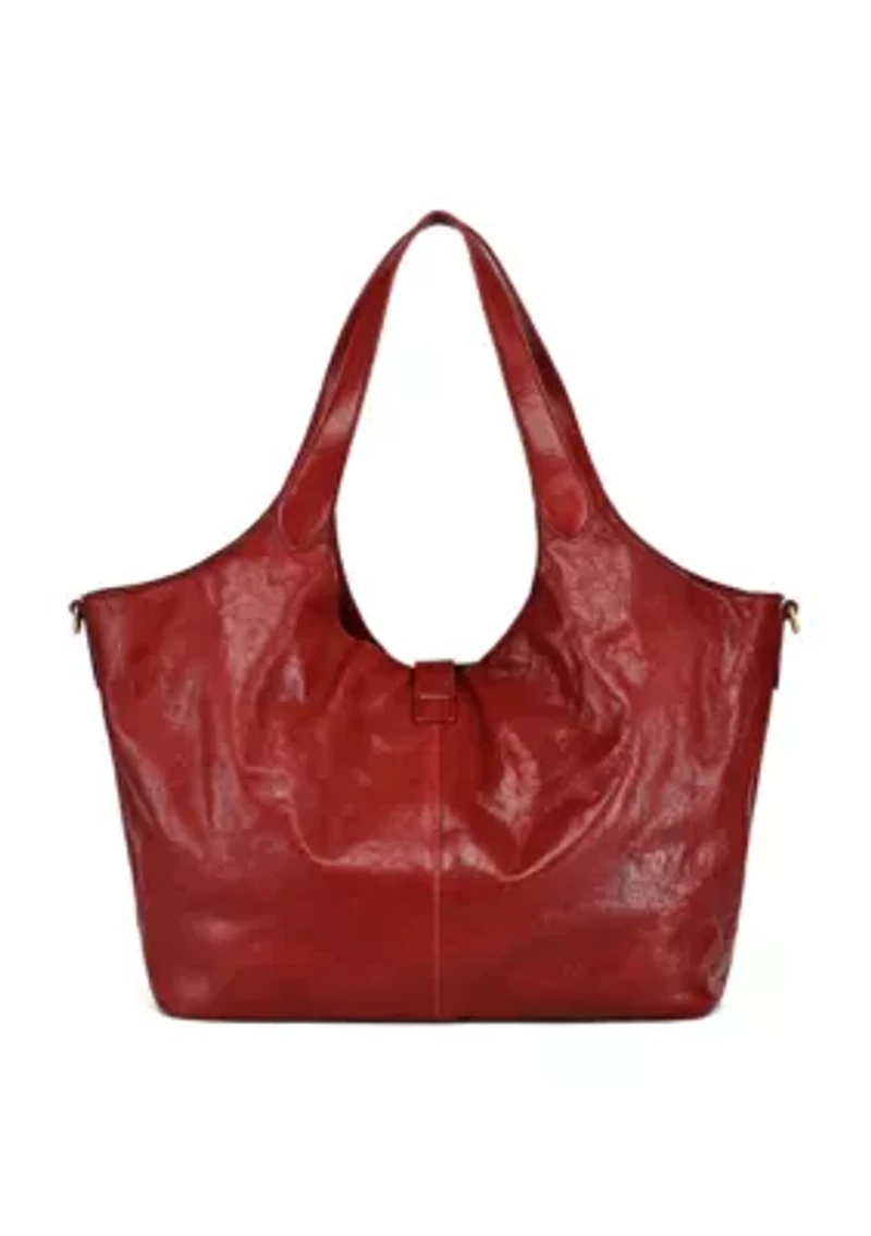 Marigold Medium Leather Carryall Tote