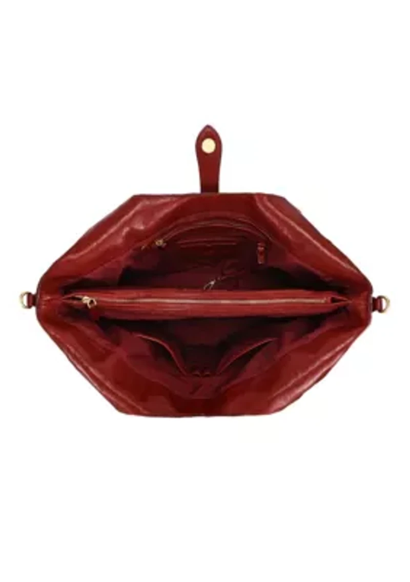 Marigold Medium Leather Carryall Tote