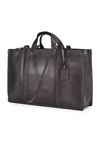 Freesia Large Leather Carryall Tote