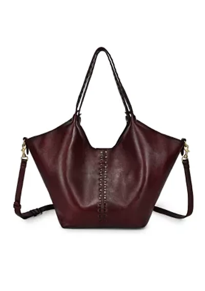Wisteria Small Handwoven Leather Tote