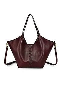 Wisteria Small Handwoven Leather Tote