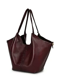 Wisteria Small Handwoven Leather Tote