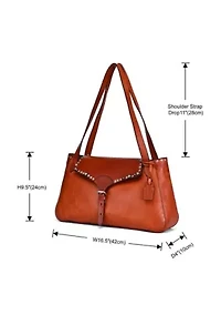 Monarda Oversized Minimal Everyday Leather Shoulder Bag