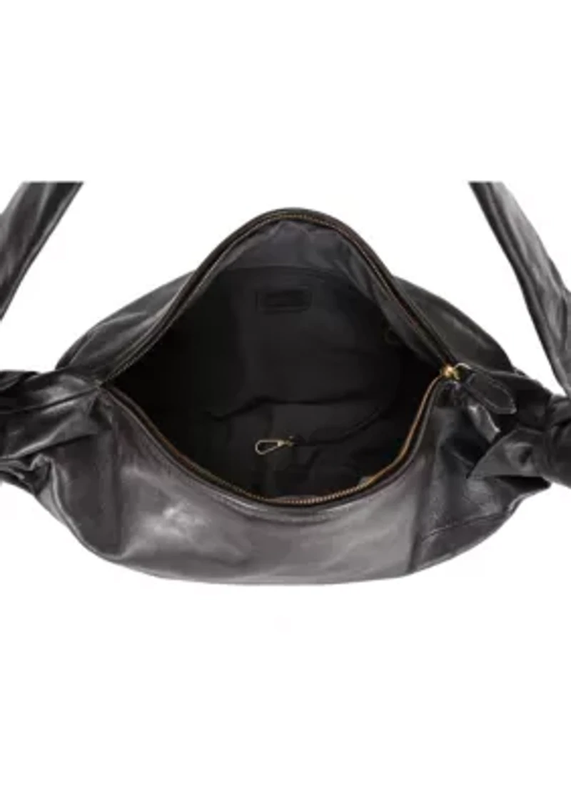 Lily Oversized Handwoven Convertible Leather Sling Bag