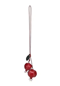 Pom Mini Handcrafted Leather Botanical Fruit Charm