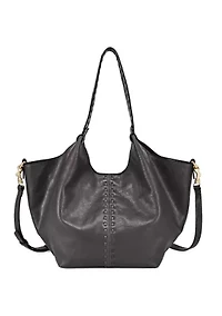 Magnolia Small Handwoven Convertible Leather Tote