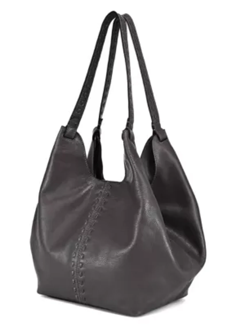 Magnolia Small Handwoven Convertible Leather Tote