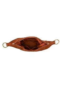 Hydrangea Oversized Suede Shoulder Bag