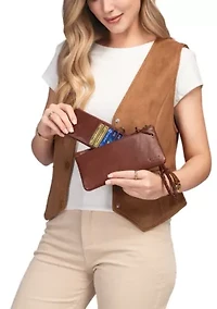Marigold Modular Leather RFID Zip Wallet