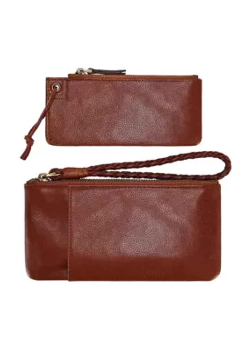 Marigold Modular Leather RFID Zip Wallet