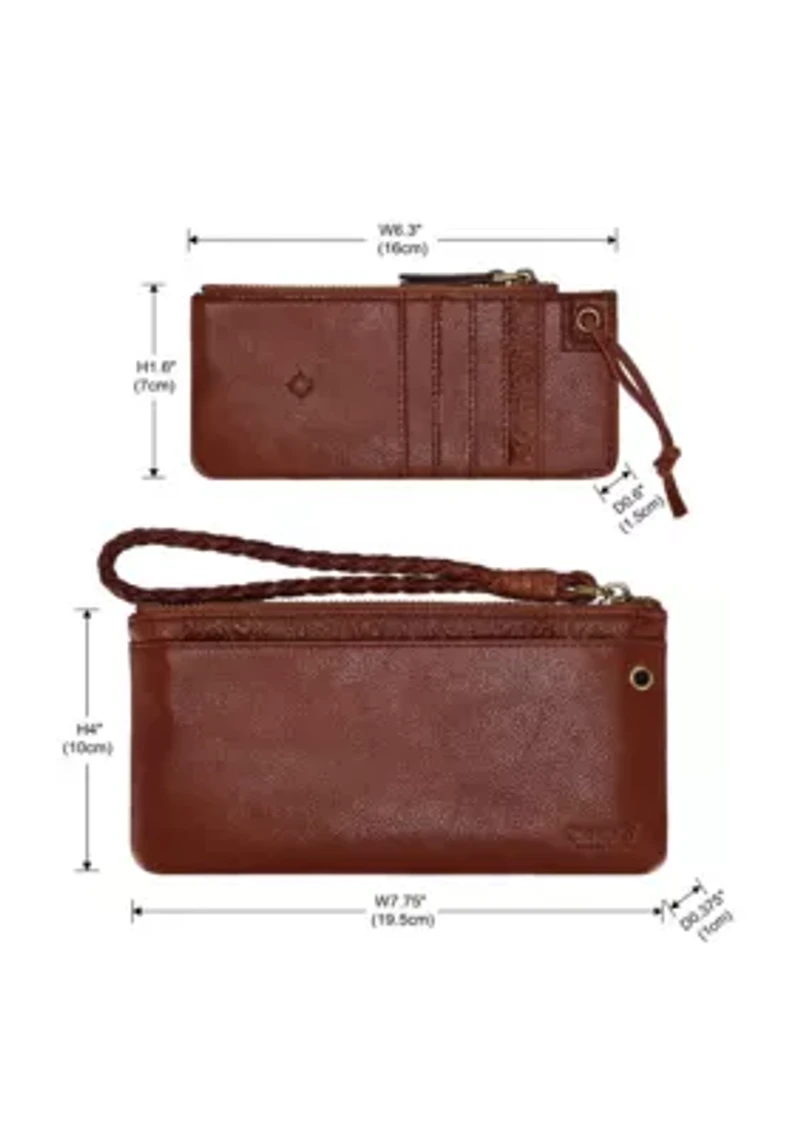 Marigold Modular Leather RFID Zip Wallet