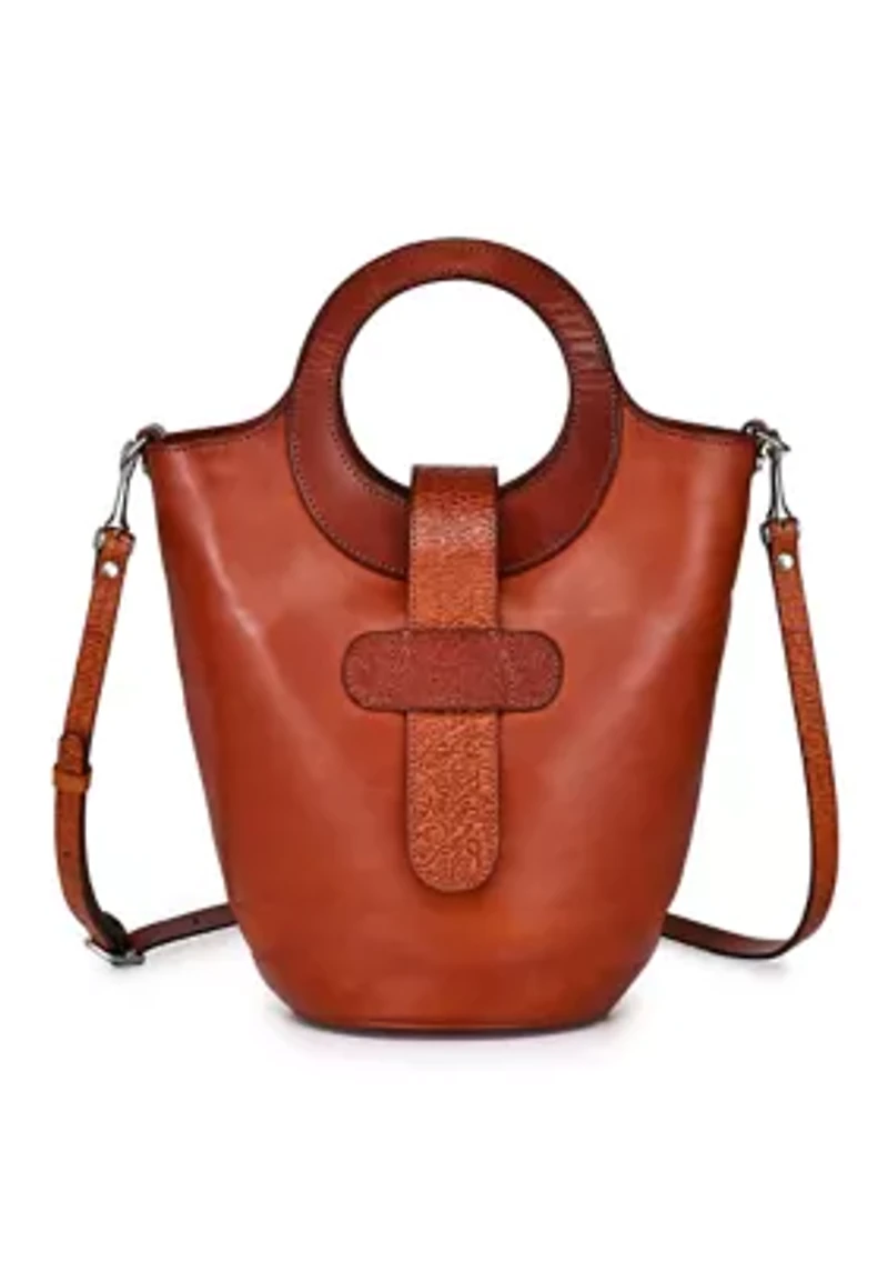 Lily Small Everyday Leather Bucket Crossbody