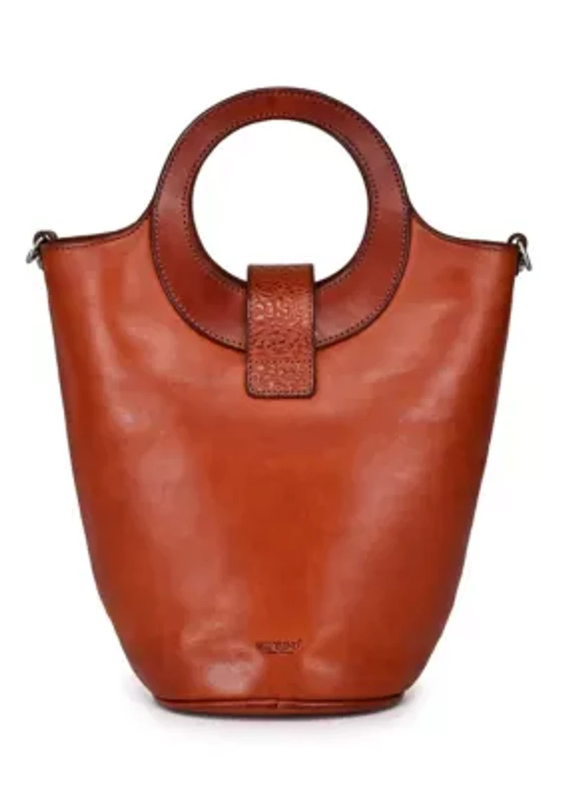 Lily Small Everyday Leather Bucket Crossbody