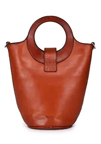 Lily Small Everyday Leather Bucket Crossbody