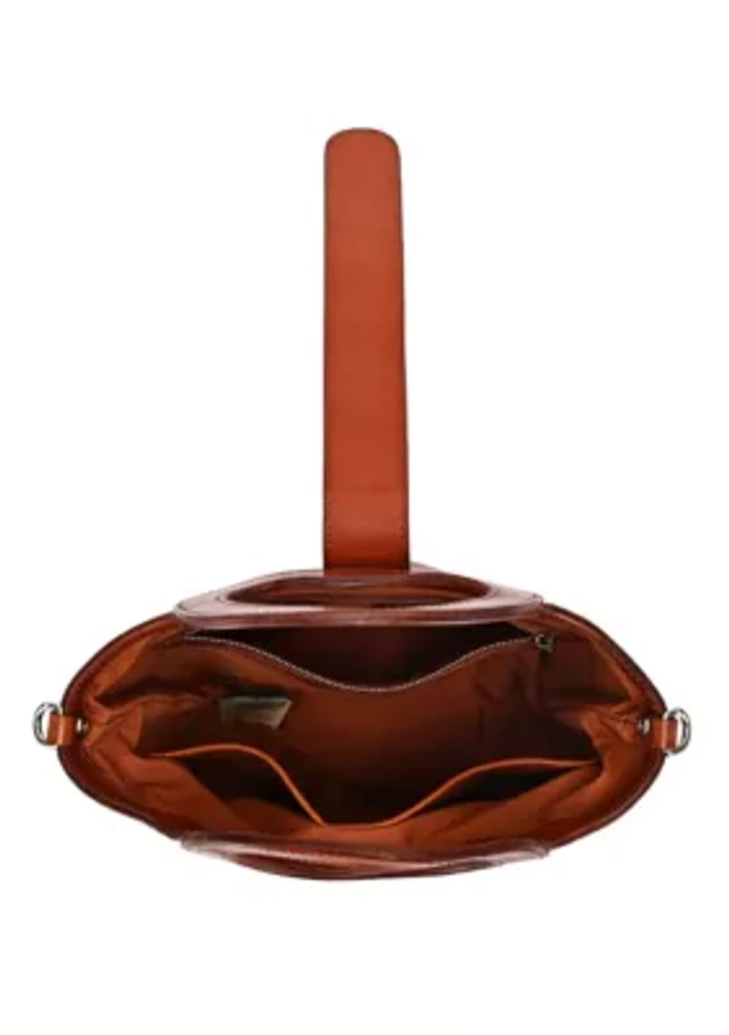 Lily Small Everyday Leather Bucket Crossbody